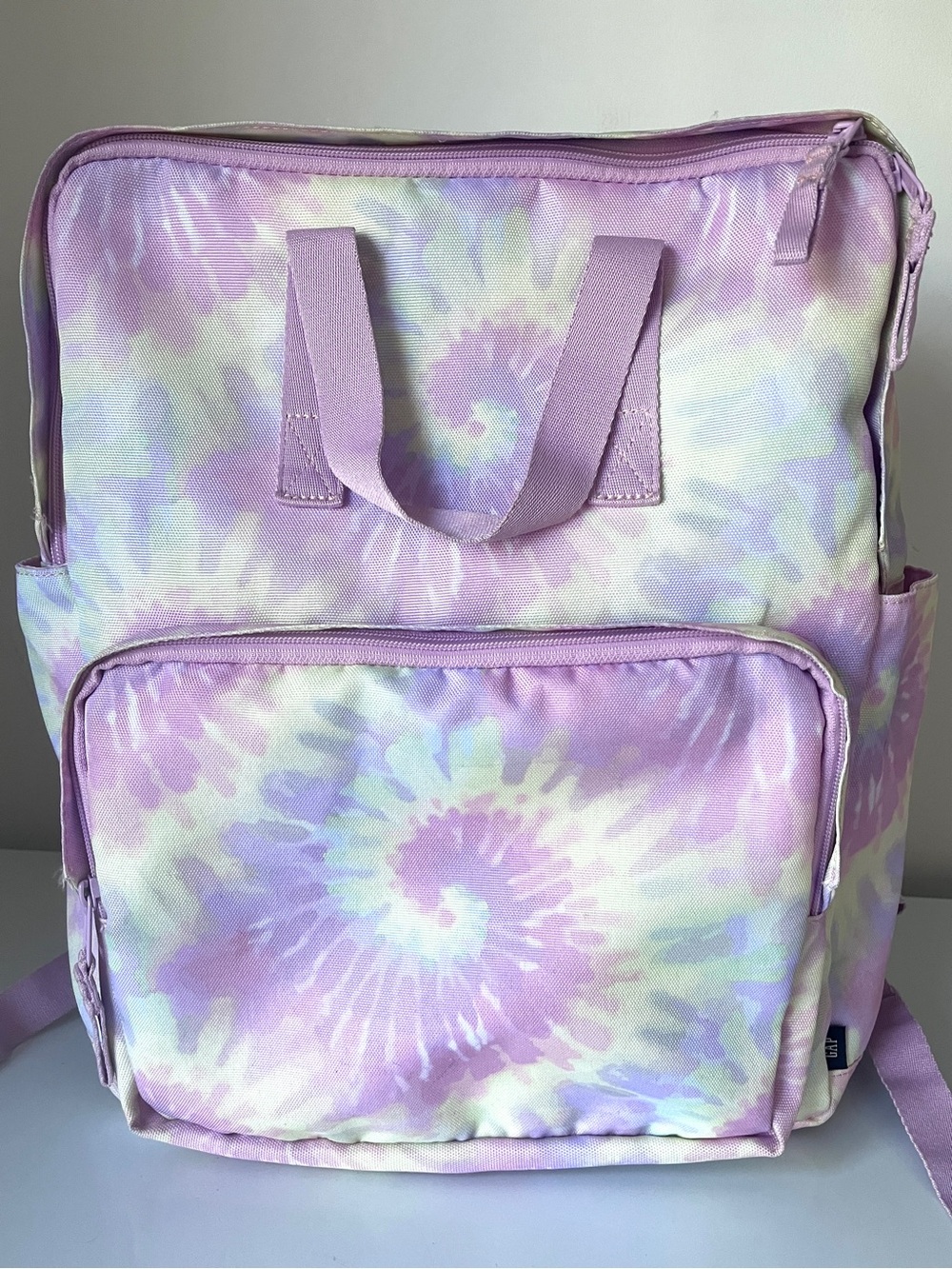 Gap Pastel Tie Dye Backpack Purple Pink School Travel Bag